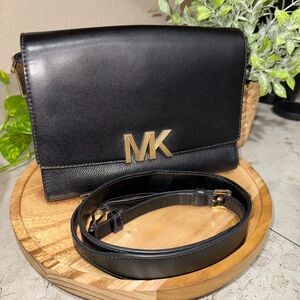 Michael Kors Black and Gold Crossbody Bag